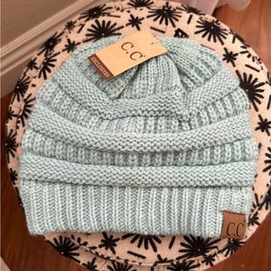 NWT C.C Blue knit beanie